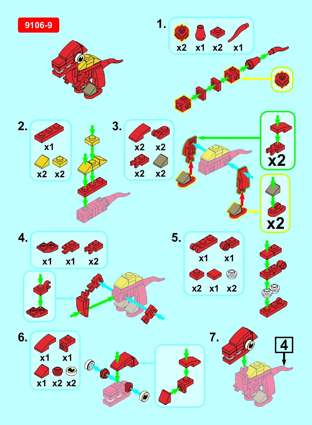 Spinosaurus Building Block (1Pc)