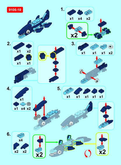 Mosasaurus Building Block (1Pc)