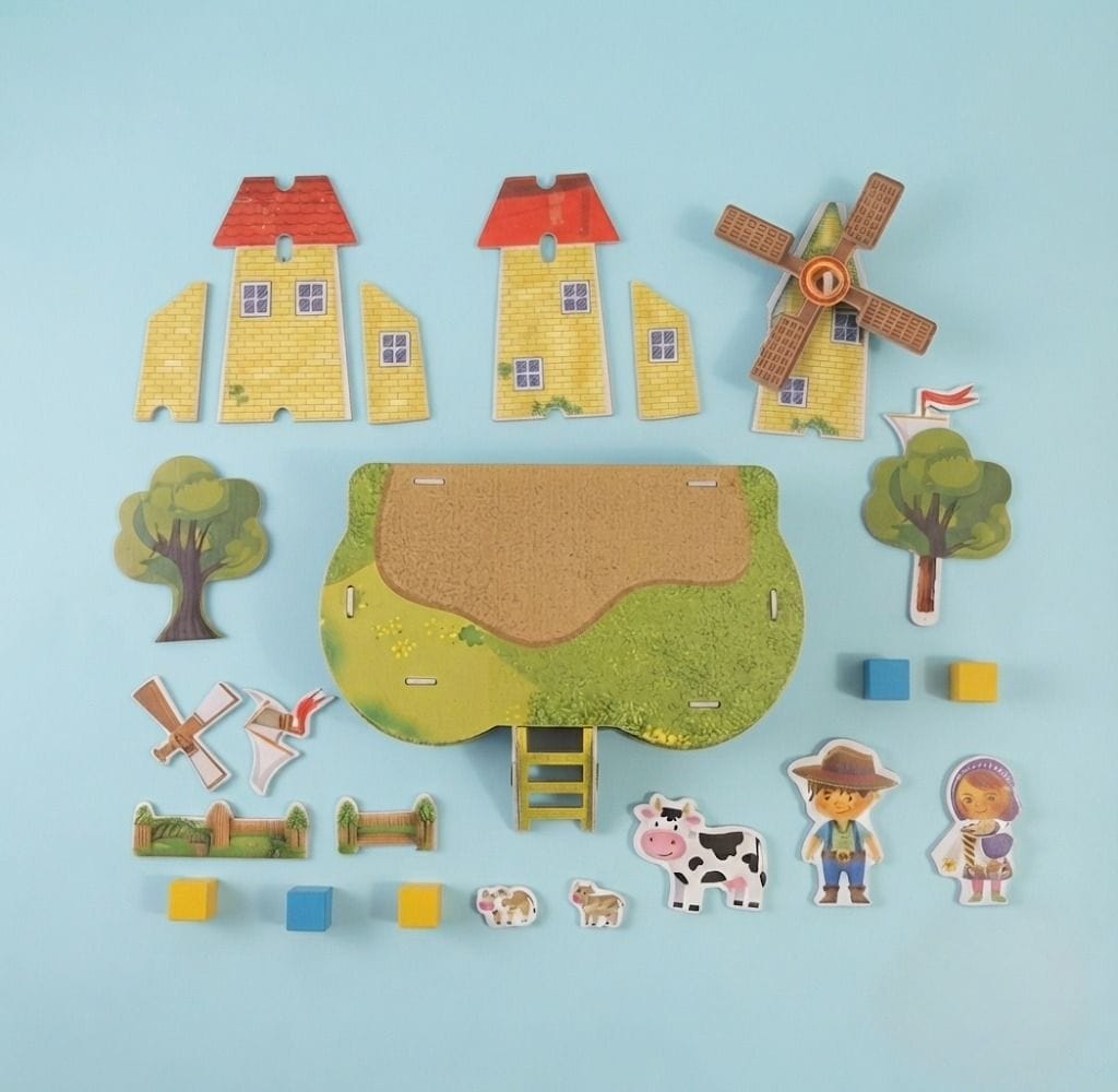 Country Farmyard Windmill 3D Puzzle (1Pc)