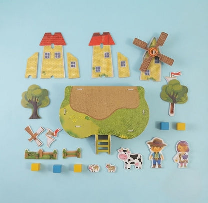 Country Farmyard Windmill 3D Puzzle (1Pc)