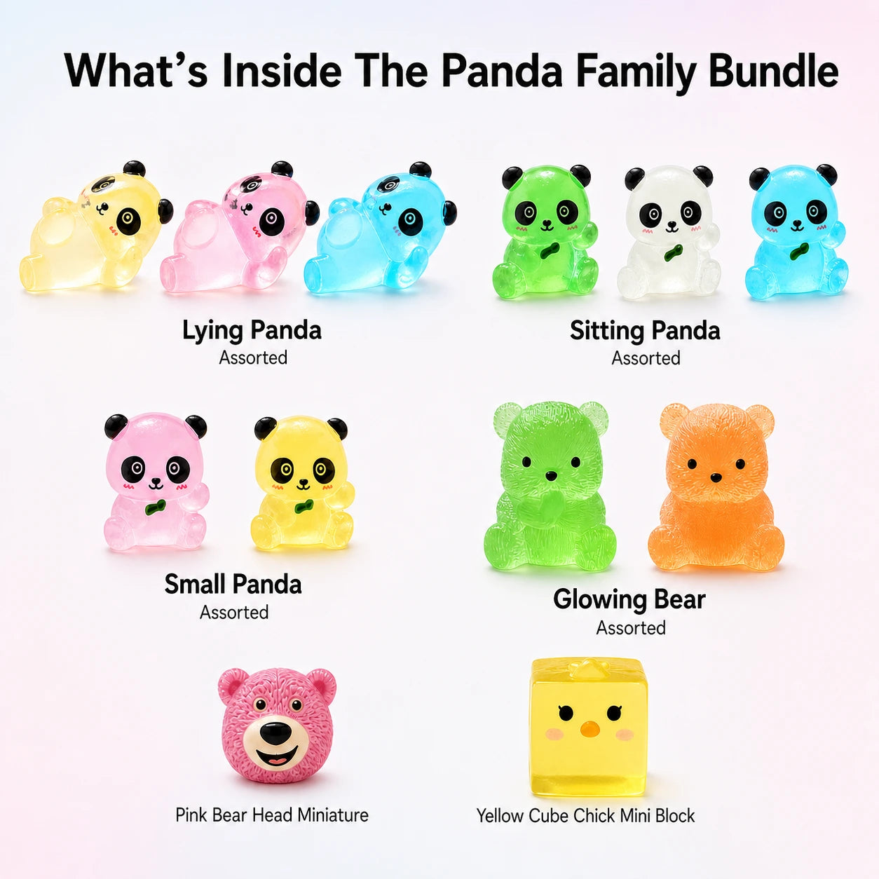 The Panda Family (6 in 1 set)