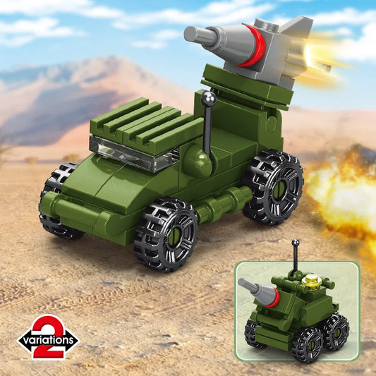 Image of a Missile jeep building block.