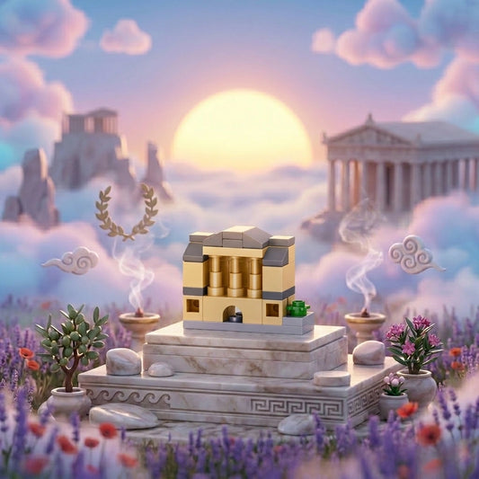 Parthenon Temple Building Block (1Pc)