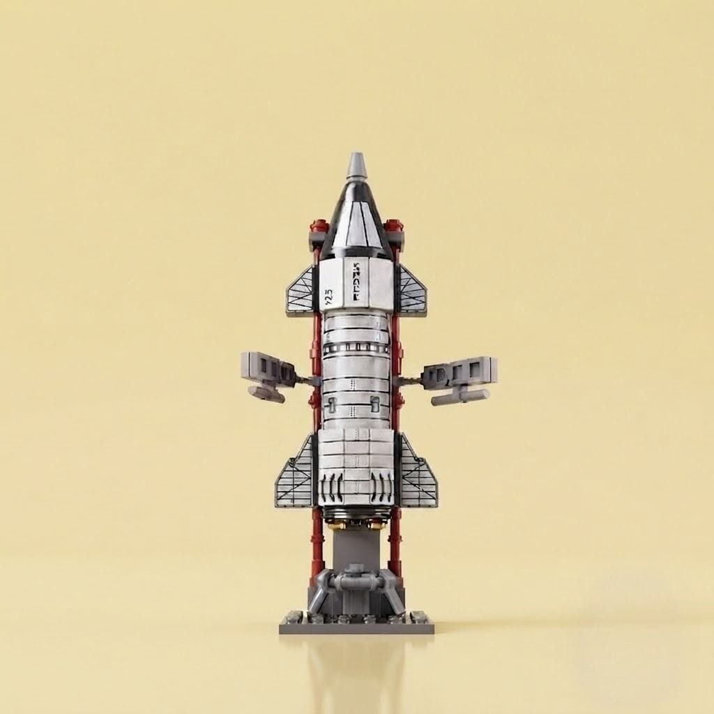 Star Mission Rocket Building Block (1Pc)
