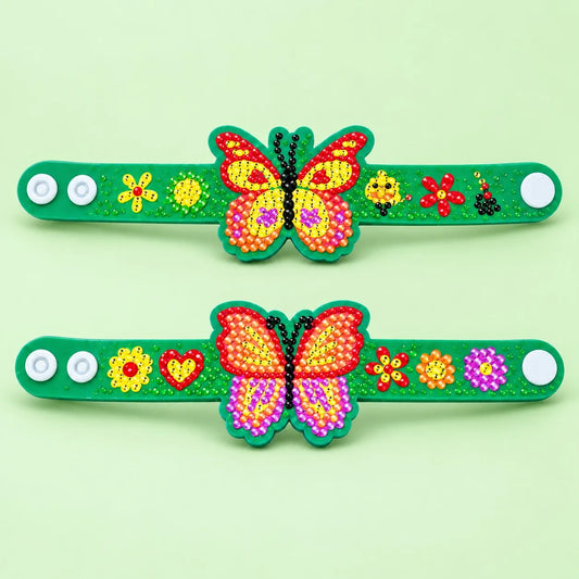 Floral Butterfly Bracelet Diamond Painting Kit (1Pc)