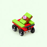 Gift Delivery Cart Christmas Building Block (1Pc)