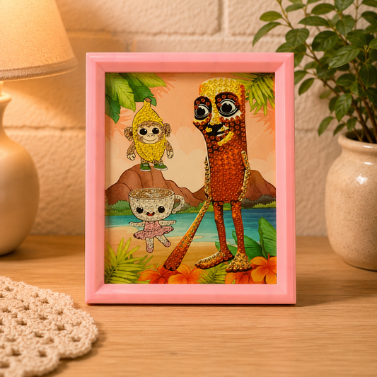 Cartoon Jungle Friends Diamond Painting Kit (1Pc)