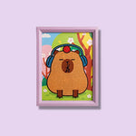 Chill Headphone Bear Diamond Painting Kit (1Pc)