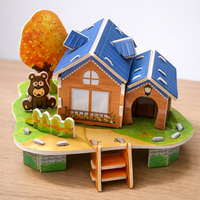 Cosy Bear Garden House 3D Puzzle (1Pc)