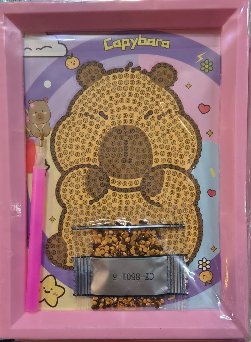 Cute Sitting Capybara Diamond Painting Kit (1Pc)