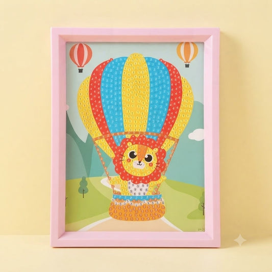 Flying Bear Balloon Diamond Painting Kit (1Pc)