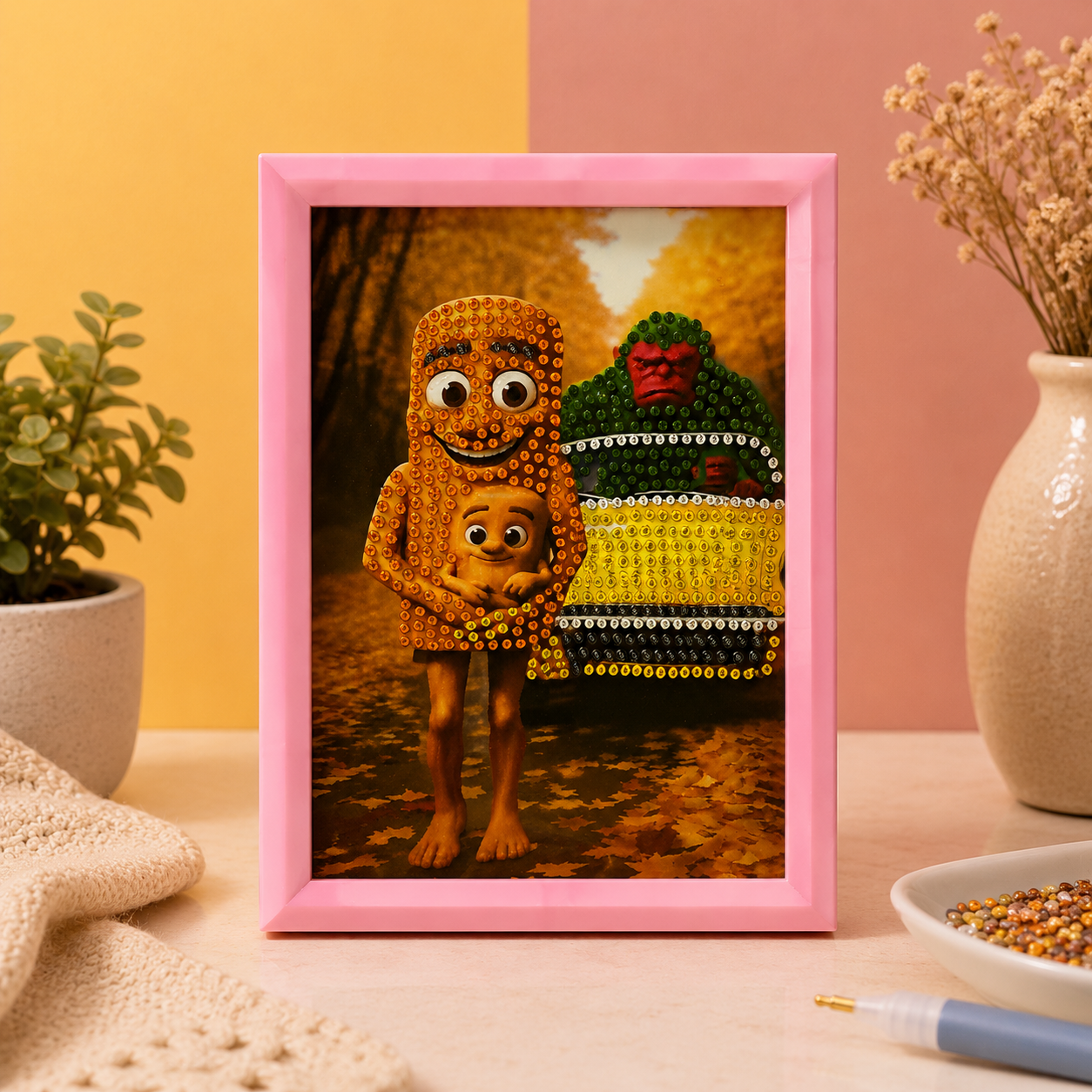 Forest Road Monster Ride Diamond Painting Kit (1Pc)