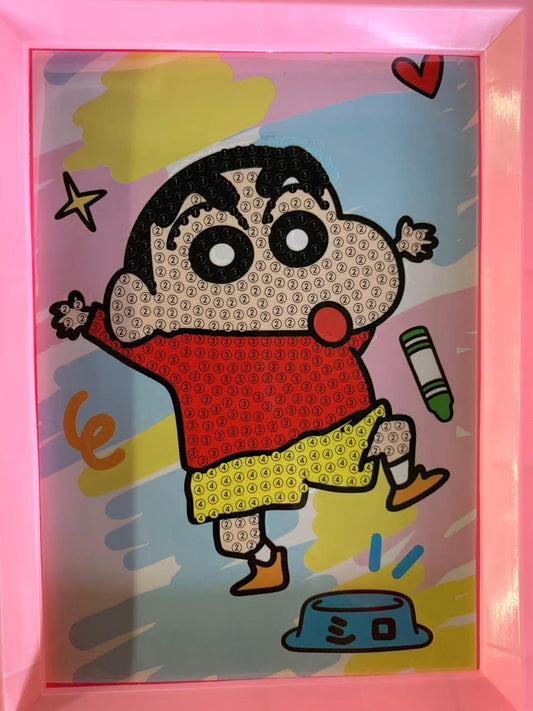 Funny Dancing Shinchan Damond Painting Kit (1Pc)