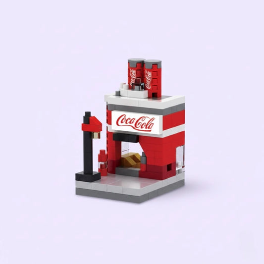 Classic Cola Street Kiosk Building Block (1Pc)