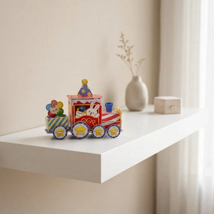 Magic Parade Train 3D Puzzle (1Pc) used as a decoration in the room.