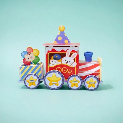 Magic Parade Train 3D Puzzle (1Pc) on the blue background.