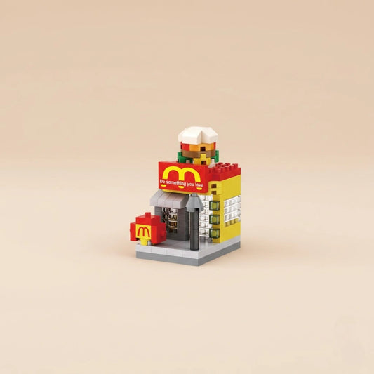 Golden Bite Street Diner Building Block (1Pc)