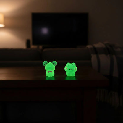 Miniature Glow Cute Resin Frog Assorted (1pc)