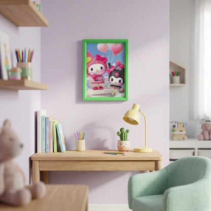Kuromi Balloon Friends Diamond Painting Kit (1pc)