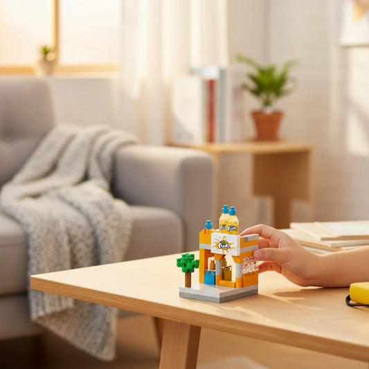 Sunny Juice Bar Street Shop Building Block (1Pc)