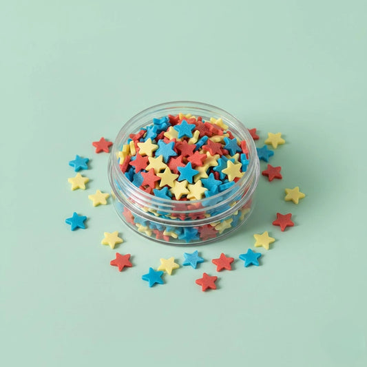 Miniature Polymer Clay Stars Assorted (10pcs)