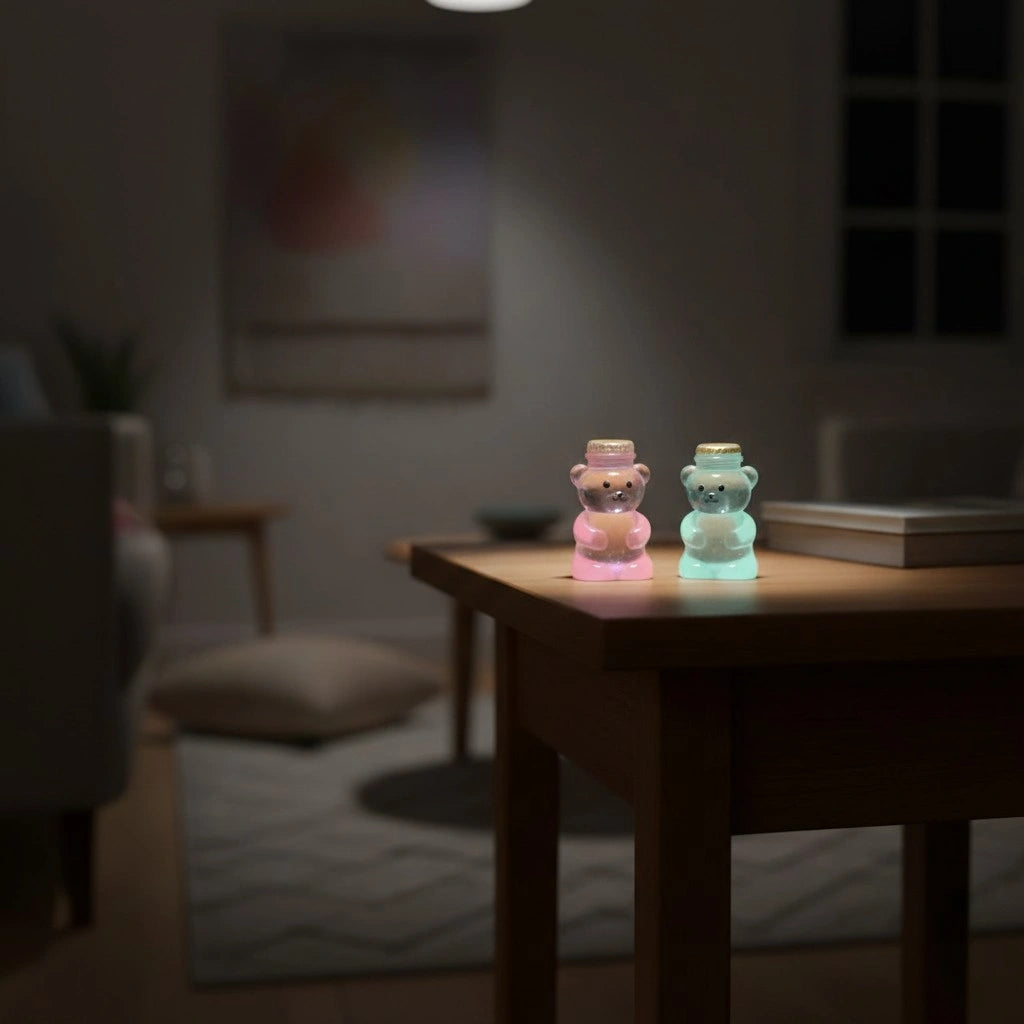 Miniature Glow Honey Bear Assorted (1pc)