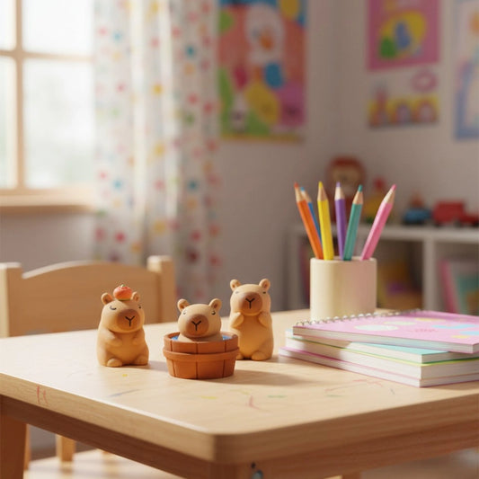 Miniature Resin Capybara Figurines (1pc)