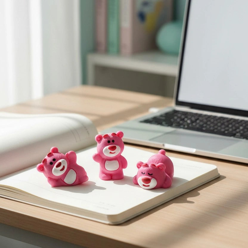 Miniature Cute Pink Bear Assorted (1pc)
