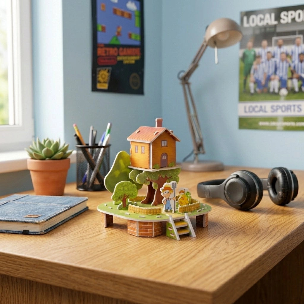 Woodland Treehouse Cottage 3D Puzzle (1Pc)
