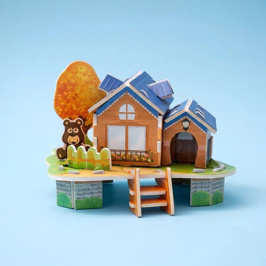 Cosy Bear Garden House 3D Puzzle (1Pc)