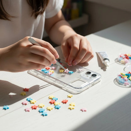 Miniature Polymer Clay Stars Assorted (10pcs)