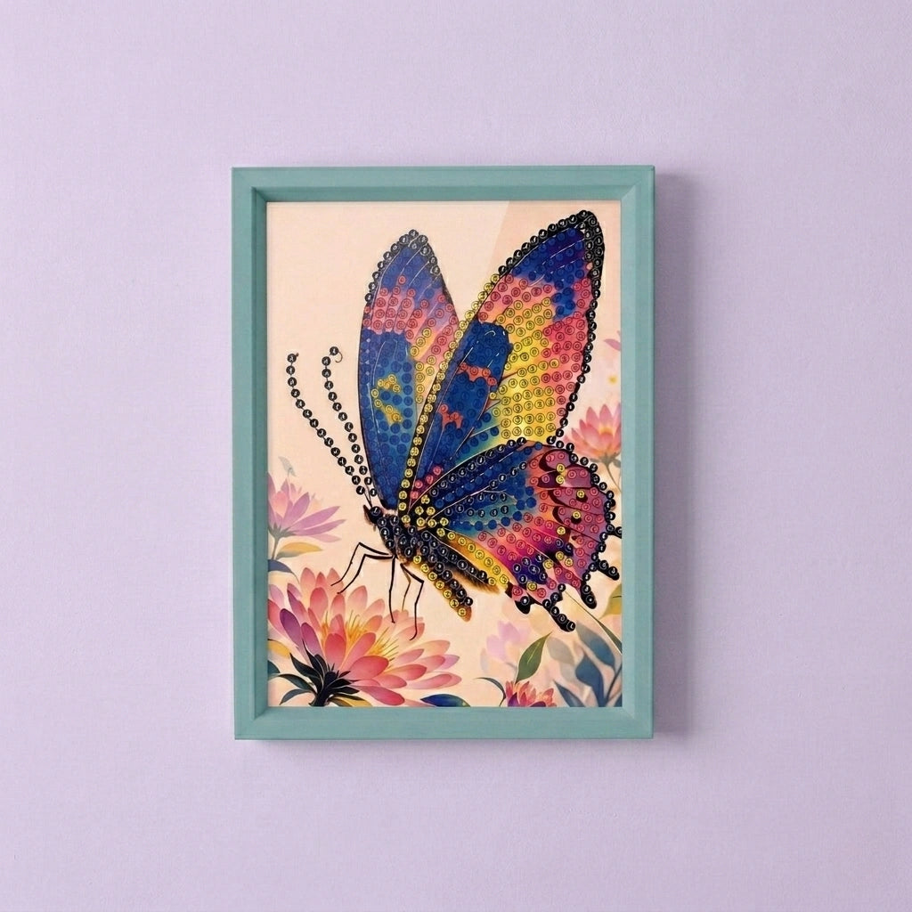 Jewel Butterfly Diamond Art Painting Kit (1Pc)