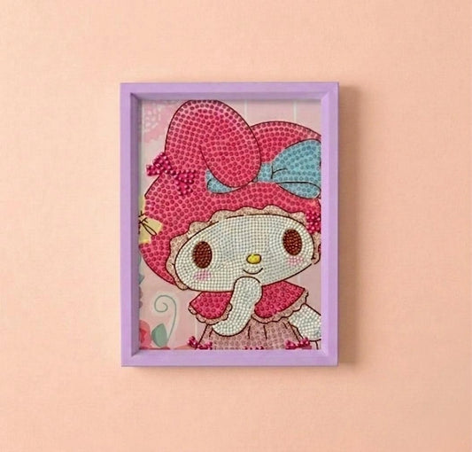 Kuromi Pink Bunny Diamond Painting Kit (1pc)