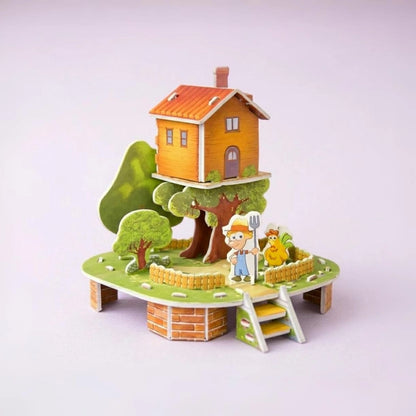 Woodland Treehouse Cottage 3D Puzzle (1Pc)