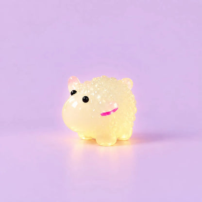 Miniature Glow Sheep Assorted (1pc) displayed on a light purple background