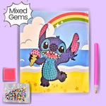 Happy Blue Alien Diamond Painting kit Assorted Gems (1pc)