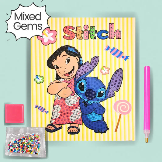 Hawaiin Besties Diamond Painting Kit Assorted Gems (1pc)