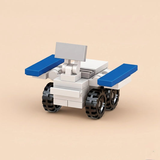 Solar Survey Space Rover Building Block (1Pc) on the light pink background.