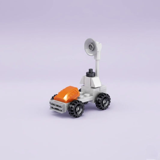 Space Signal Relay Vehicle Building Block (1Pc) on the white background.