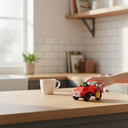 Emergency Vehicle Building Block (1Pc)  on the table.