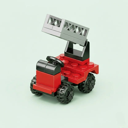 Ladder Truck Building Block (1Pc) on the light background.