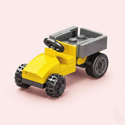 Tractor Building Block (1Pc) on the light background.