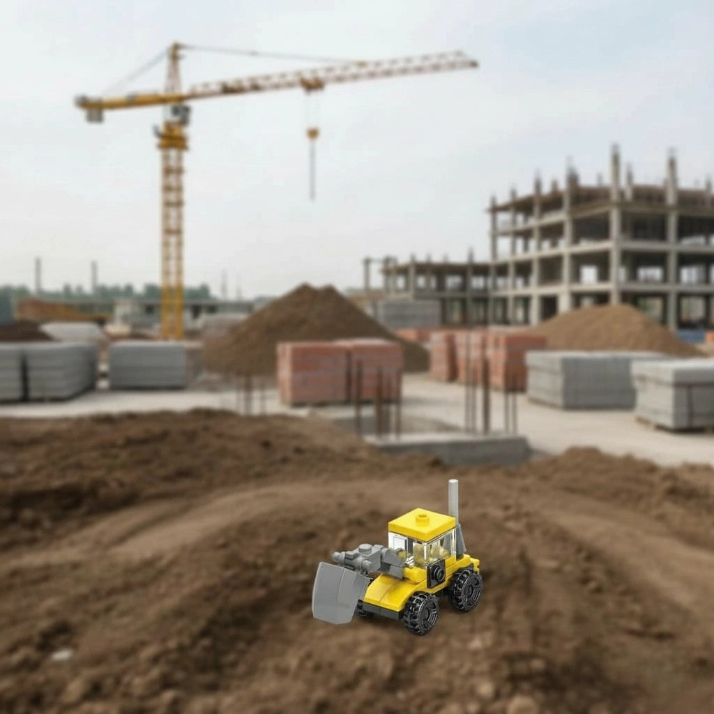 Excavator Building Block (1Pc)
