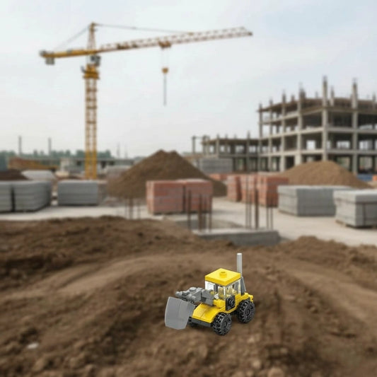Excavator Building Block (1Pc)