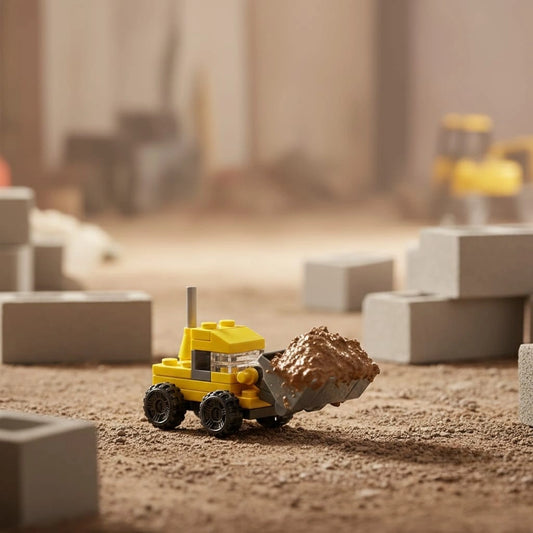 Bulldozer Building Block (1Pc)