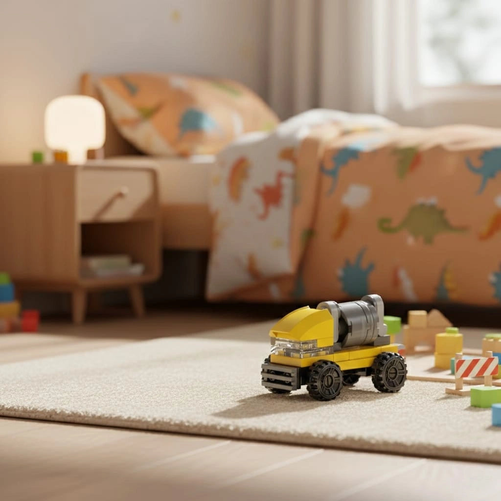 Transpoter Building Block (1Pc) on the room floor.