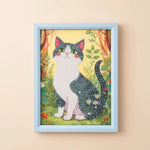 Forest Cat Diamond Art Painting Kit (1Pc) on the light background.