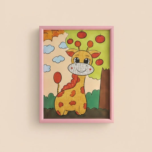 Happy Giraffe Diamond Art Painting Kit (1Pc)