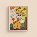 Happy Giraffe Diamond Art Painting Kit (1Pc)