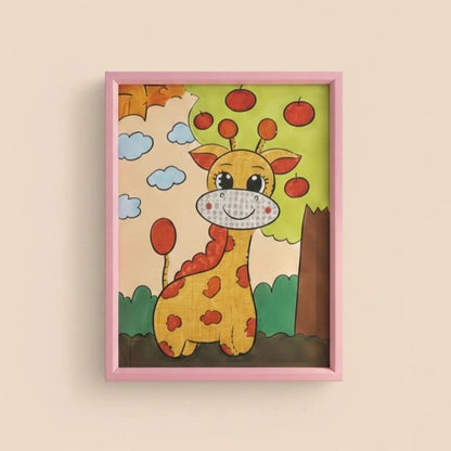 Happy Giraffe Diamond Art Painting Kit (1Pc)